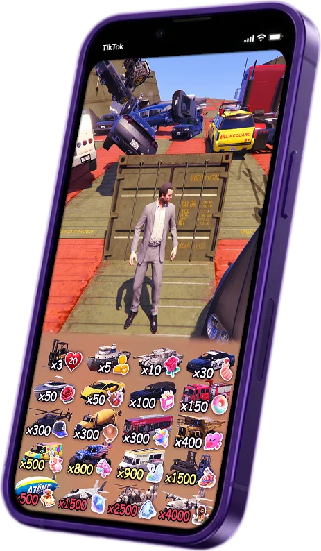 Chaos Tricks app preview on a phone